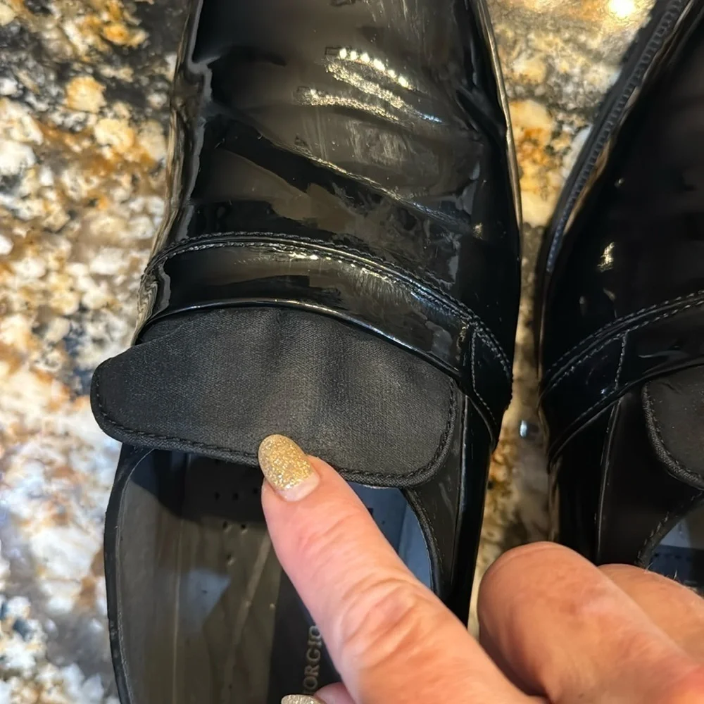 Giorgio Brutini leather patent‎ shoes
